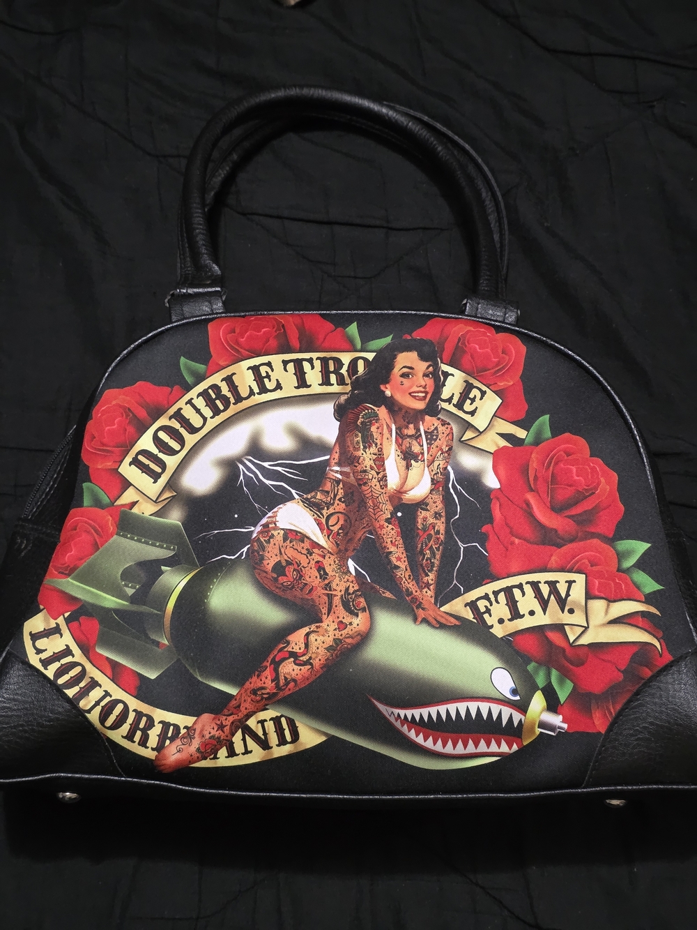 Liquor Brand Bowler Style Purse